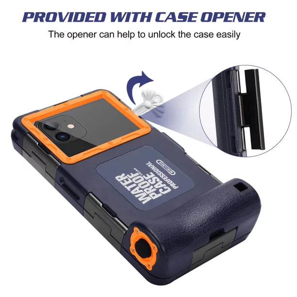 UrbanX Professional [15m/50ft] Sizewimming Diving Sizeurfing Sizenorkeling Photo Video Waterproof Protective Case Underwater Housing for Xiaomi Mi 9 And all Phones Up to 6.9 Inch LCD with Lanyard