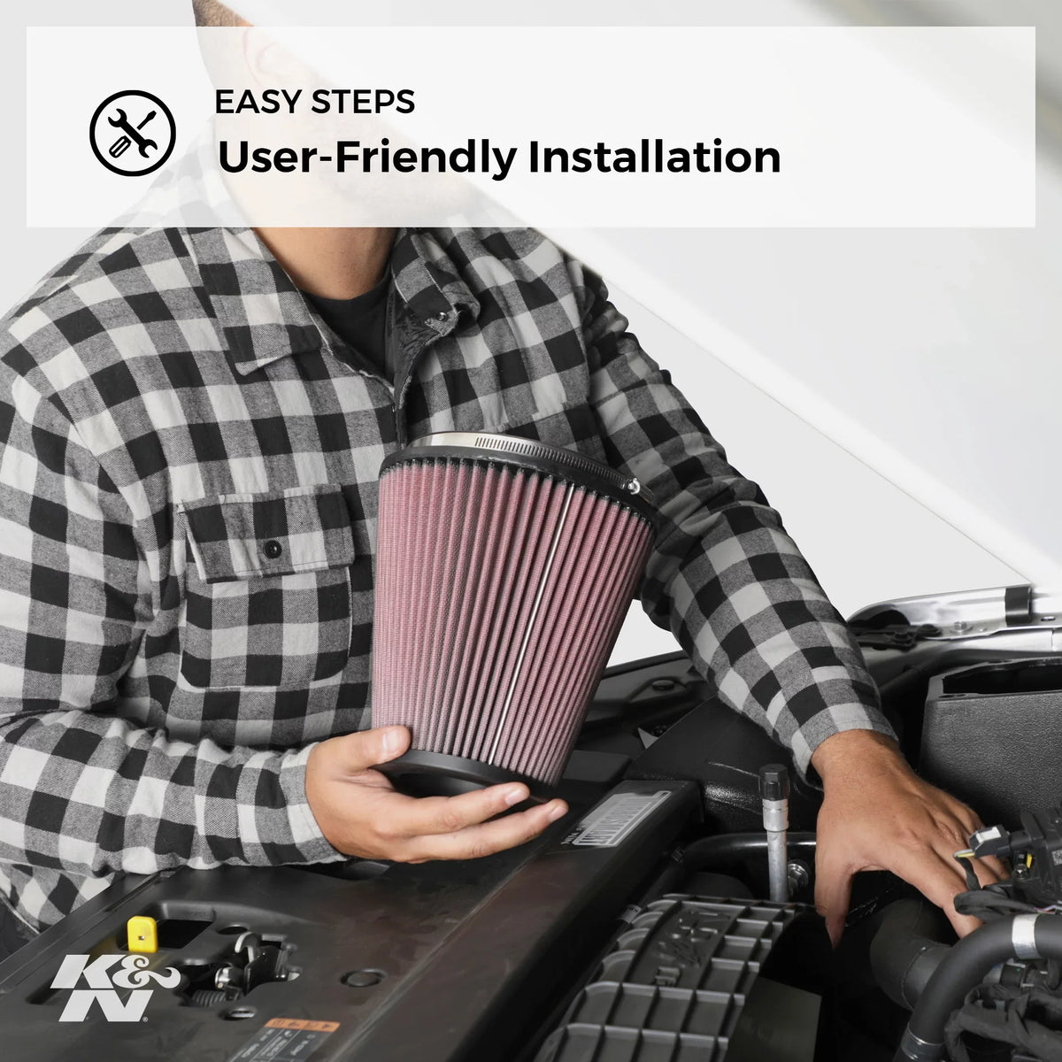 "K&N Engine Air Filter: High Performance, Premium, Washable, Industrial Replacement Filter, Heavy Duty: E-3038" Fits select: 2005-2006 TOYOTA SizeCION TC