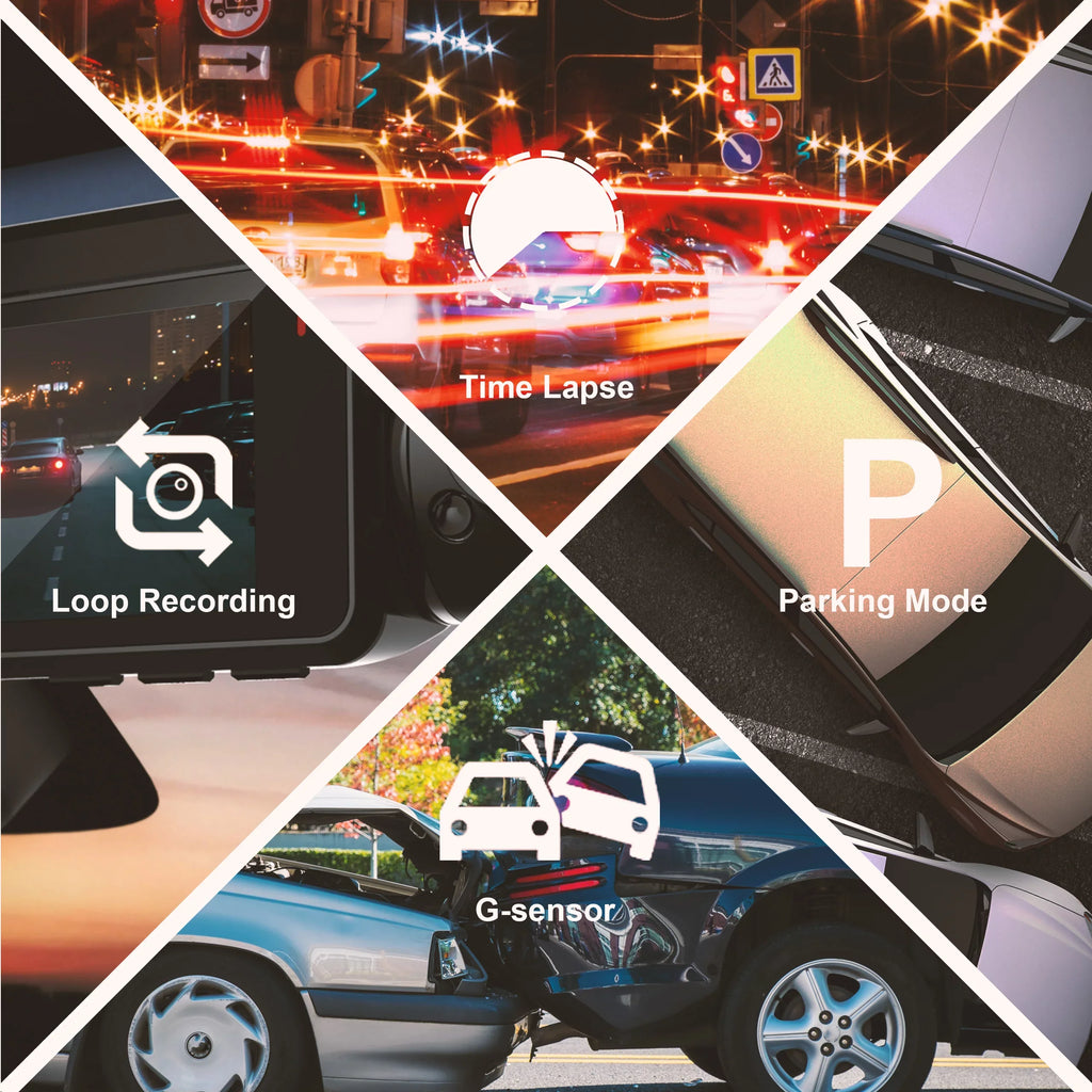 Rexing V3 Basic Dual Camera Front and Inside Cabin Full HD 1080p Dash Cam with Wi-Fi