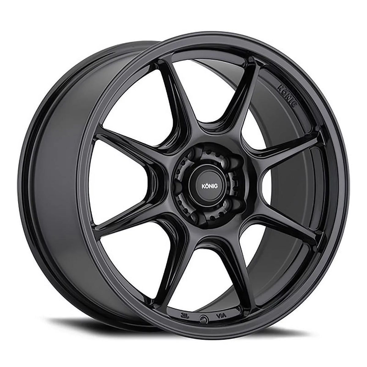 Konig 102B Lockout 17x8 5x100 +38et Gloss Black Wheel