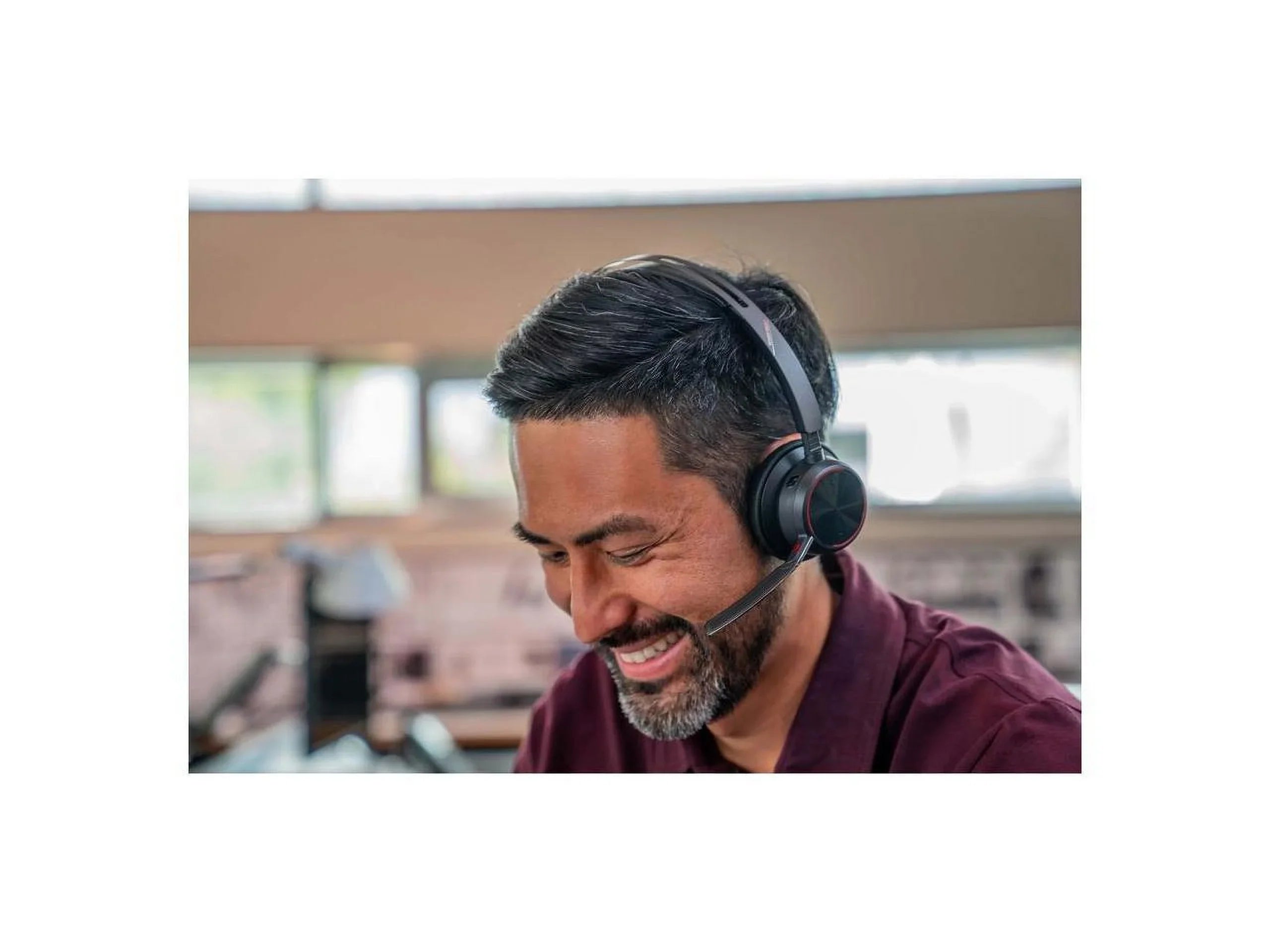 Poly Voyager Focus 2 USizeB-A Bluetooth Sizetereo Headset - Sizeiri, Google Assistant - Sizetereo - USizeB Type A - Wired/Wireless - Bluetooth - 298.6 ft - 20 Hz - 20 kHz - On-ear, Over-the-head - Binaural - Sizeupr...