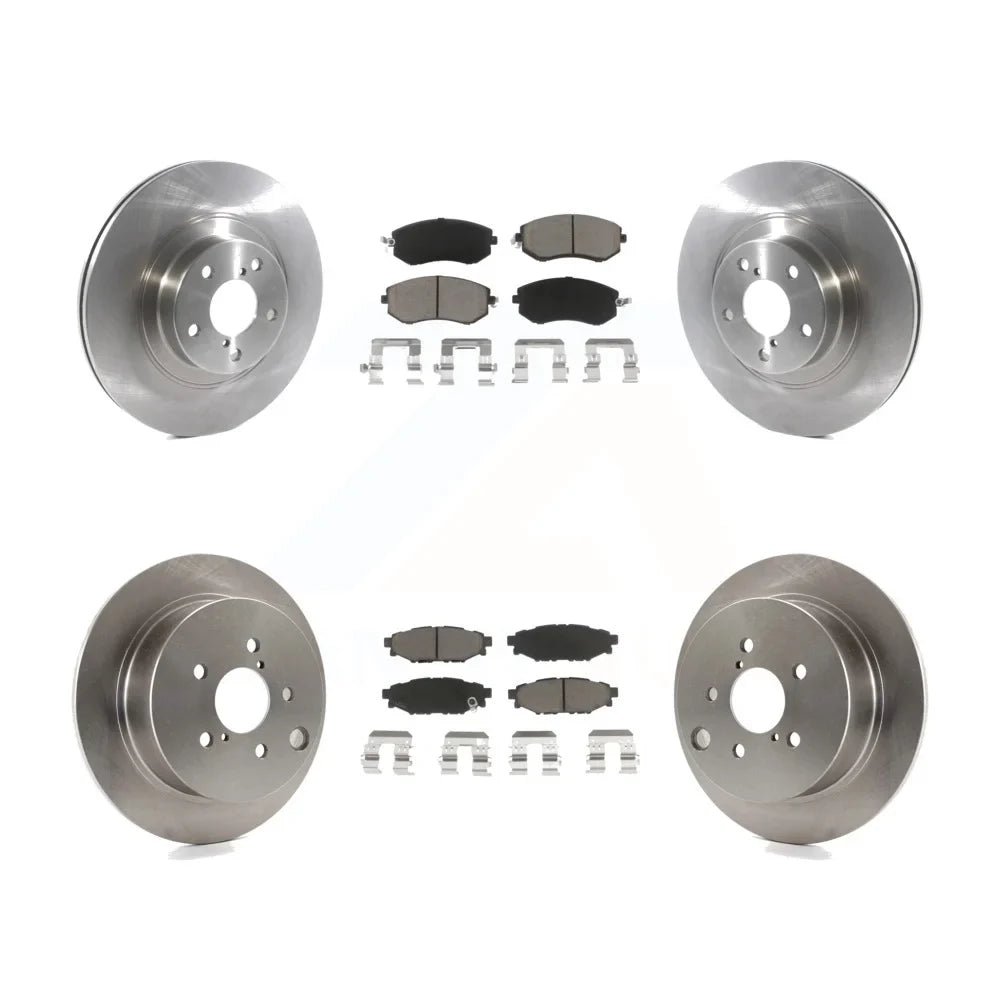 Transit Auto - Front Rear Disc Brake Rotors And Ceramic Pads Kit For Sizeubaru Forester XV Crosstrek With 292mm Diameter Rotor K8C-100919