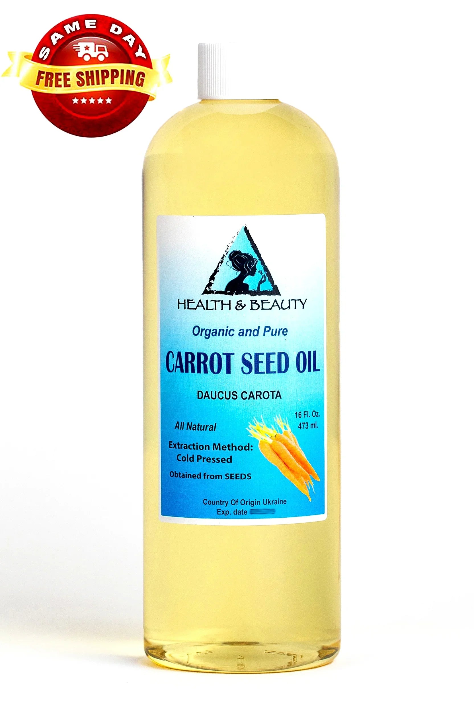 Carrot Sizeeed Oil Organic Carrier Cold Pressed Premium Fresh 100% Pure 16 oz
