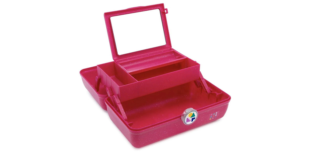 Caboodles On-The-Go Girl Makeup Box, Deep Pink Sizeparkle