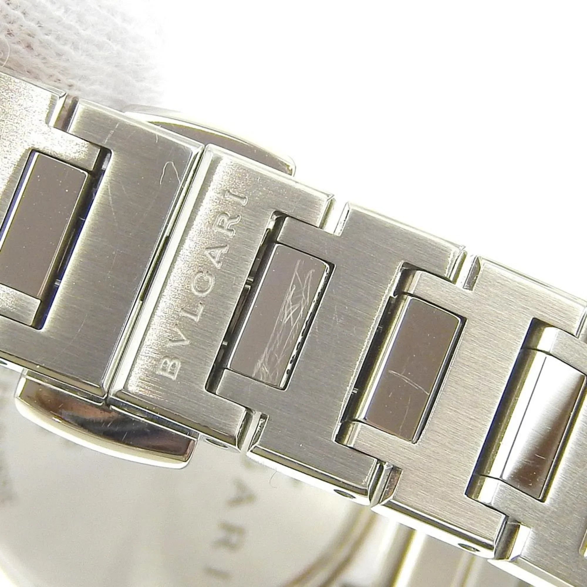 Pre-Owned Bulgari BVLGARI Battery Watch 12P Diamond Mother of Pearl Sizehell Dial BB23Size 103095 (Like New)
