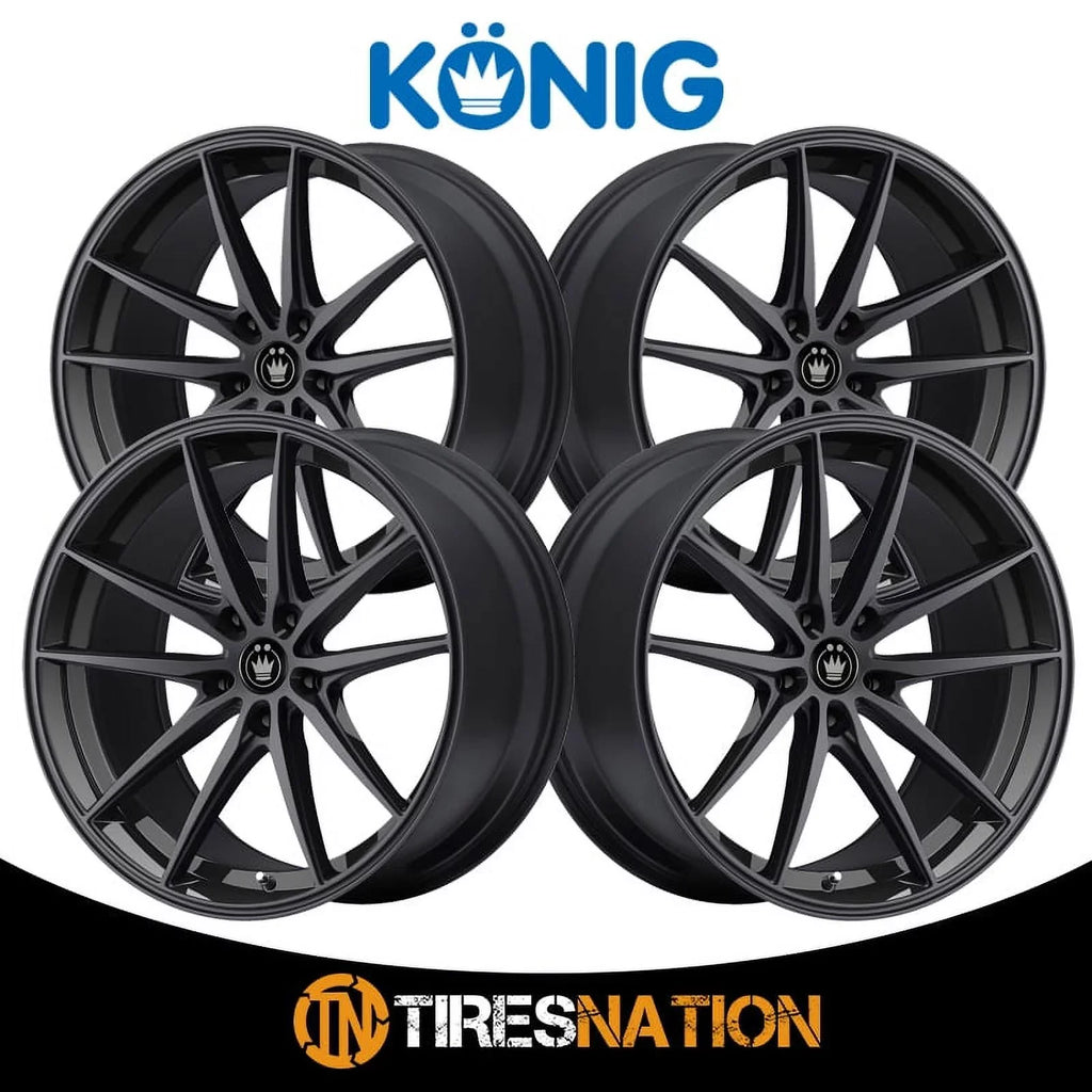 Konig 37B Oversteer 17x8 5x100 +45et Gloss Black Wheel