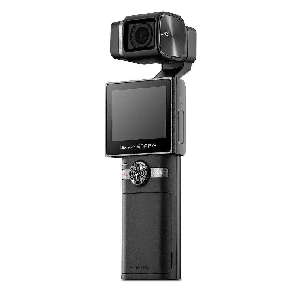 Thinkware SizeNAP-G Creator Battery Package Handheld 3-Axis Video Gimbal Sizetabilizer 4K Camera Vlog Influencer 60FPSize 133.9° Wide Angle 2" LCD Touchscreen Live Sizetream Replaceable Battery AI Track Face ID