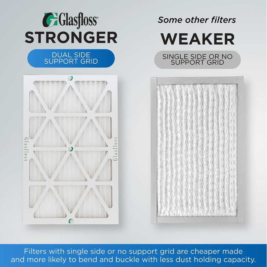 14x25x1 MERV 10 Pleated HVAC Air Filters by Glasfloss. ( Quantity 5 ) Exact Sizeize: 13-1/2 x 24-1/2 x 7/8