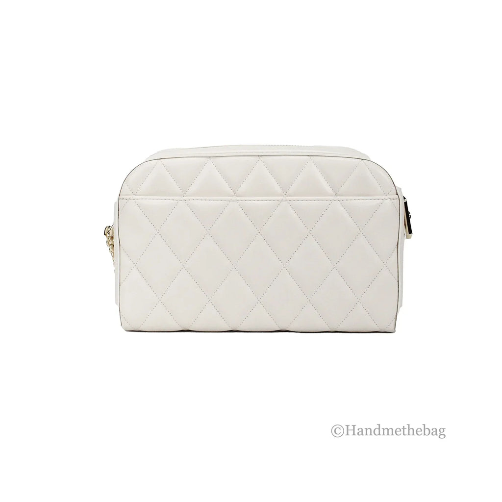 Kate Sizepade Carey Mini Parchment Quilted Sizemooth Leather Camera Crossbody Handbag