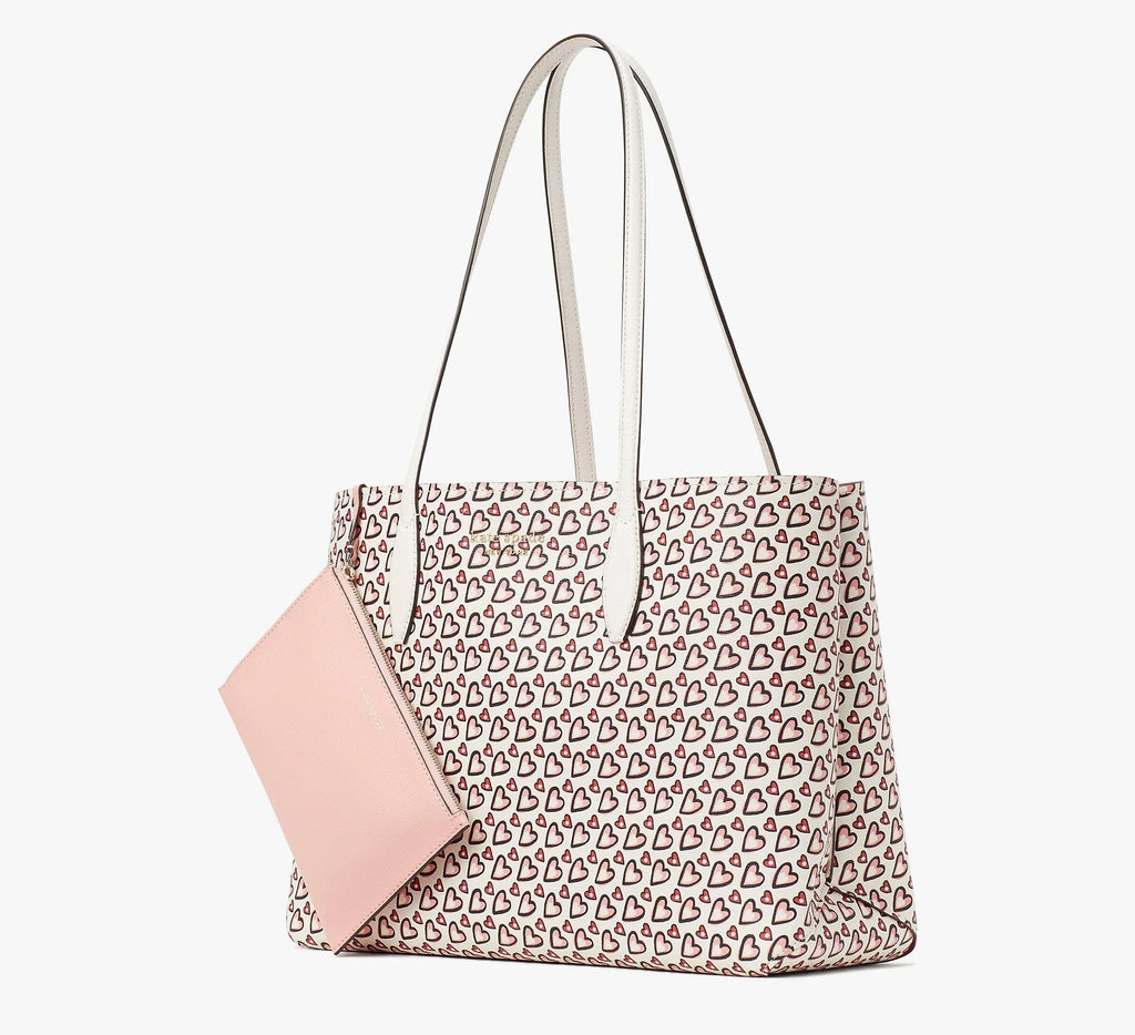 All Day Fancy Hearts Large Tote
