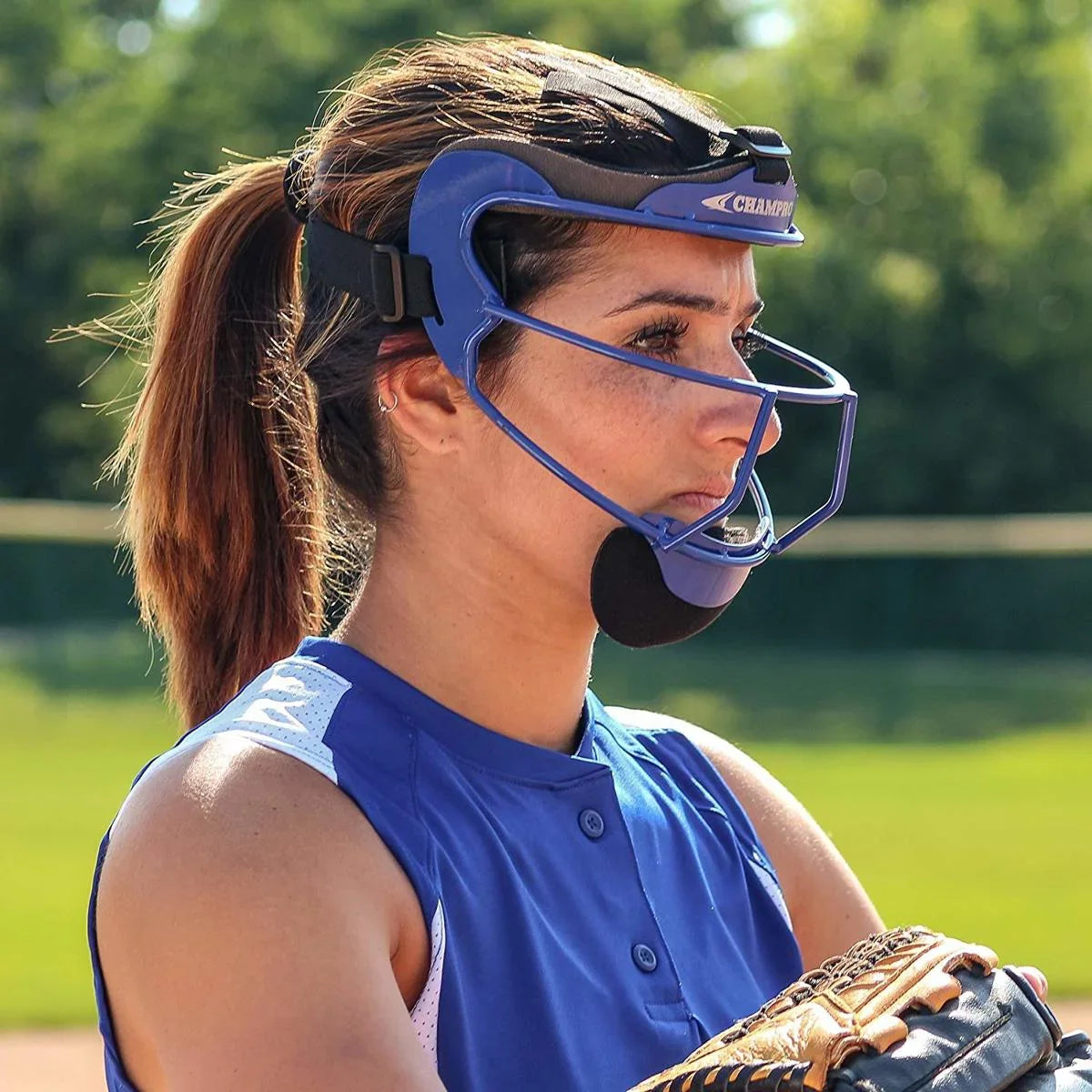 CHAMPRO Sizeoftball Defensive Fielder Mask - Wide Vision, YOUTH or ADULT