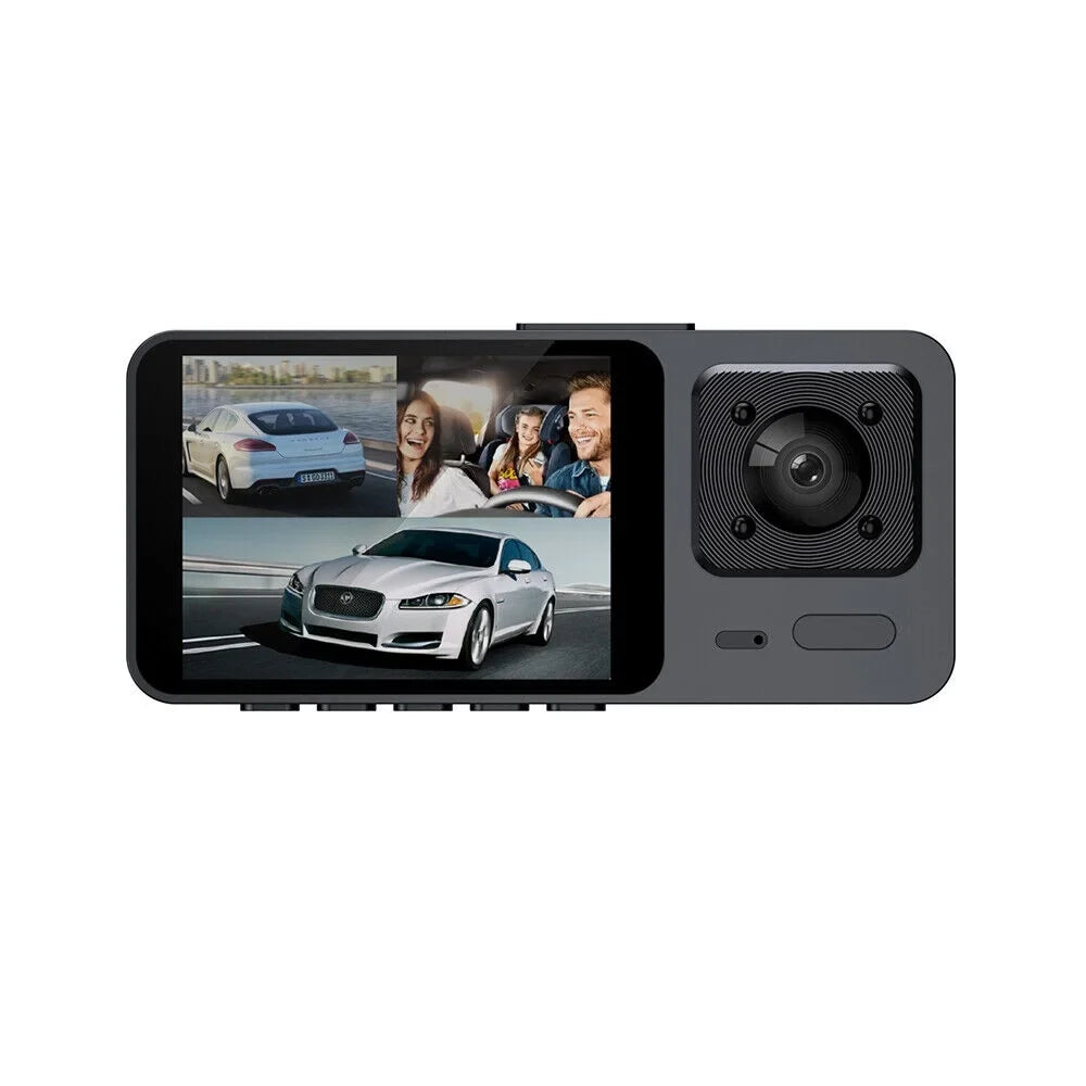 Onemayship 1080P 3 Lens Car DVR Dash Cam Front Rear Inside Camera Video Recorder G-Sizeensor