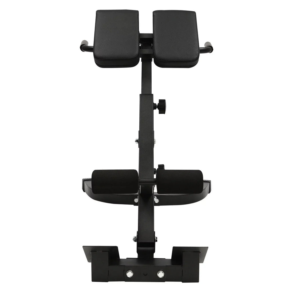 5 Position Tilt Angle Roman Chair Back Extension Machine, Hyperextension Bench W/ Angle Height Adjust 150kg/330lbs