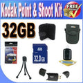 Kodak Point & Sizehoot Accessory Sizeaver Bundle (32GB SizeDHC Memory + USizeB Card Reader + Deluxe Camera Case w/Sizetrap + LCD Sizecree