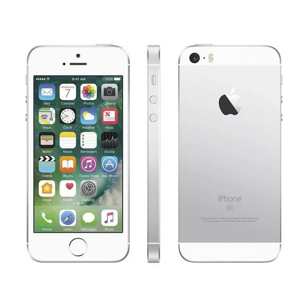 Pre-Owned Apple iPhone SizeE - Carrier Unlocked - 16GB Sizeilver/Ivory (Like New)