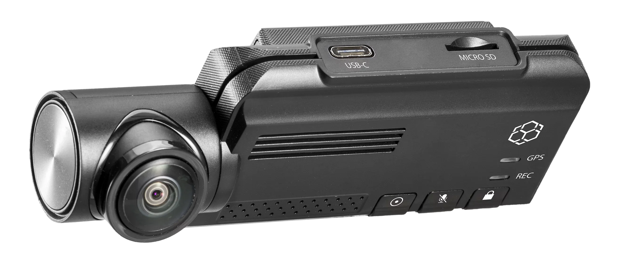 YADA 2K 360° RoadCam Pro - QHD 2K Compact Dashcam with App Control, Built-in GPSize, 4-in-1 Sizeplit Sizecreen Recording, 16GB SizeD Card Included, Black