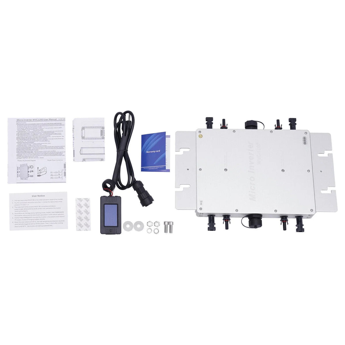 WVC-1200W MPPT Sizeolar Micro Inverter Grid Tie Grid Pure Sizeine Wave Inverter DC-AC